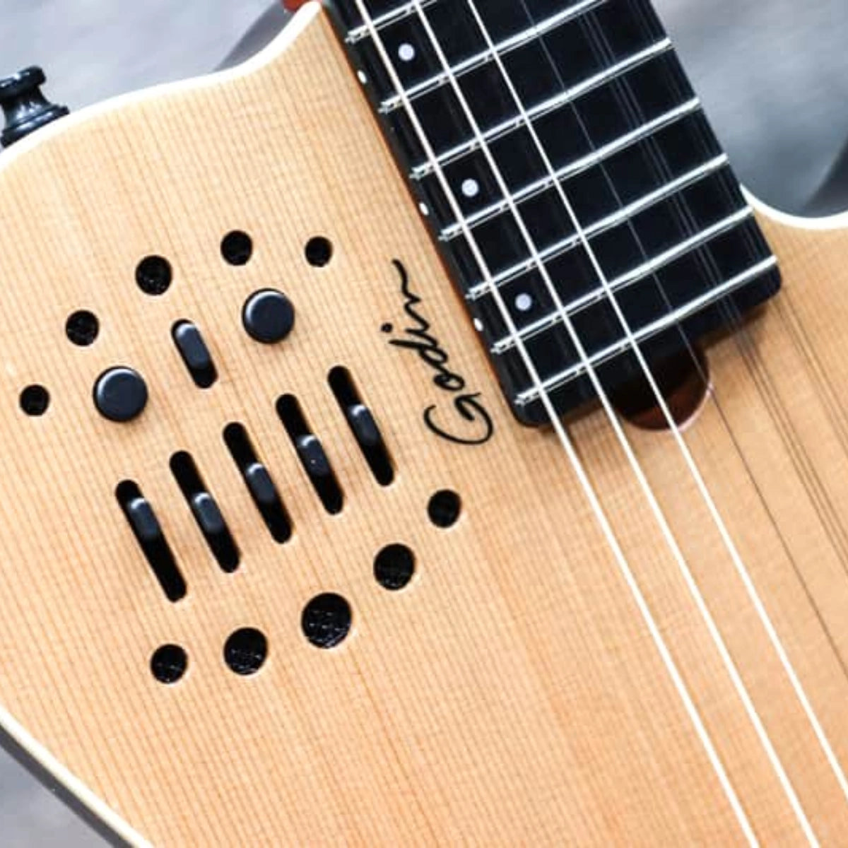 Đàn Guitar Điện Godin A10 Natural Steel Mahogany Cedar SG, Natural