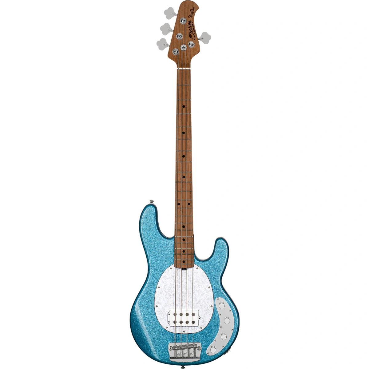 Guitar Bass Sterling by Music Man StingRay RAY34, Blue Sparkle
