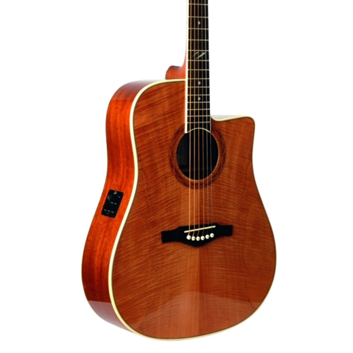 Đàn Guitar Acoustic Eko DUO D CW Flamed EQ, Natural