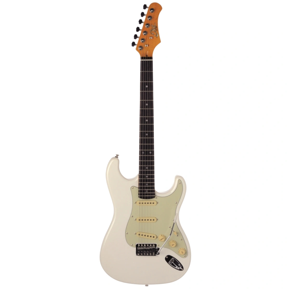 Đàn Guitar Điện Eko S 300V Vintage, Olympic White