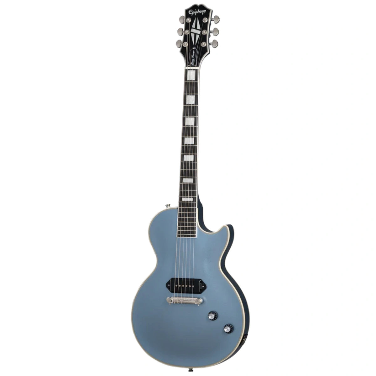 Đàn Guitar Điện Epiphone Jared James Nichols Blues Power Les Paul Custom, Aged Pelham Blue