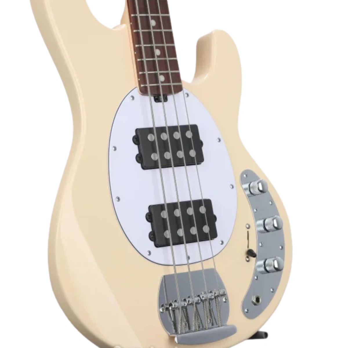Đàn Guitar Bass Sterling by Music Man SUB Series StingRay HH, Vintage Cream