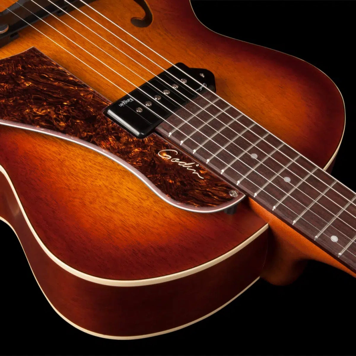 Đàn Guitar Điện Godin 5th Avenue Kingpin P90 Cognac Burst