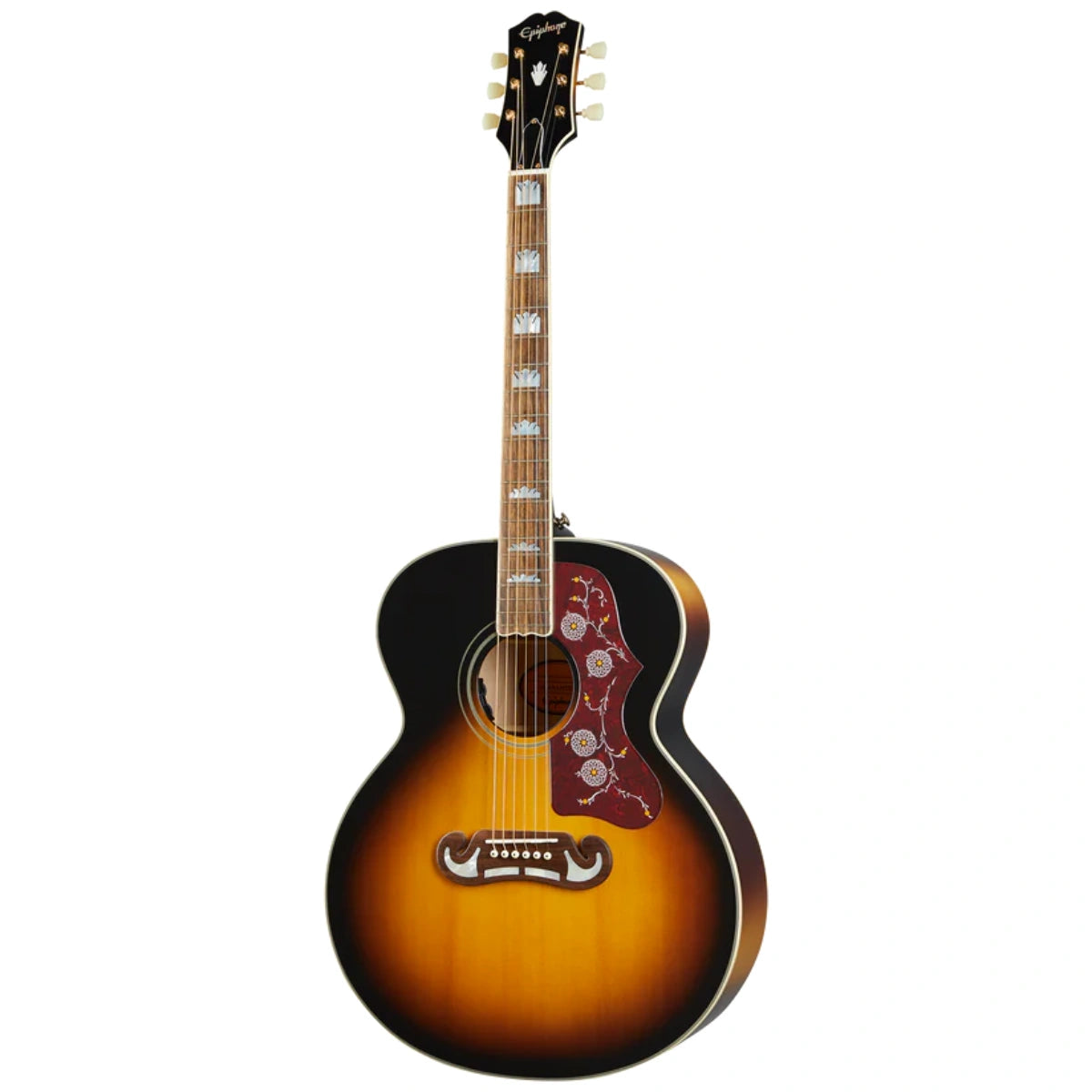 Đàn Guitar Acoustic Epiphone J 200 All Solid Wood Fishman Presys VT Aged Vintage Sunburst Gloss