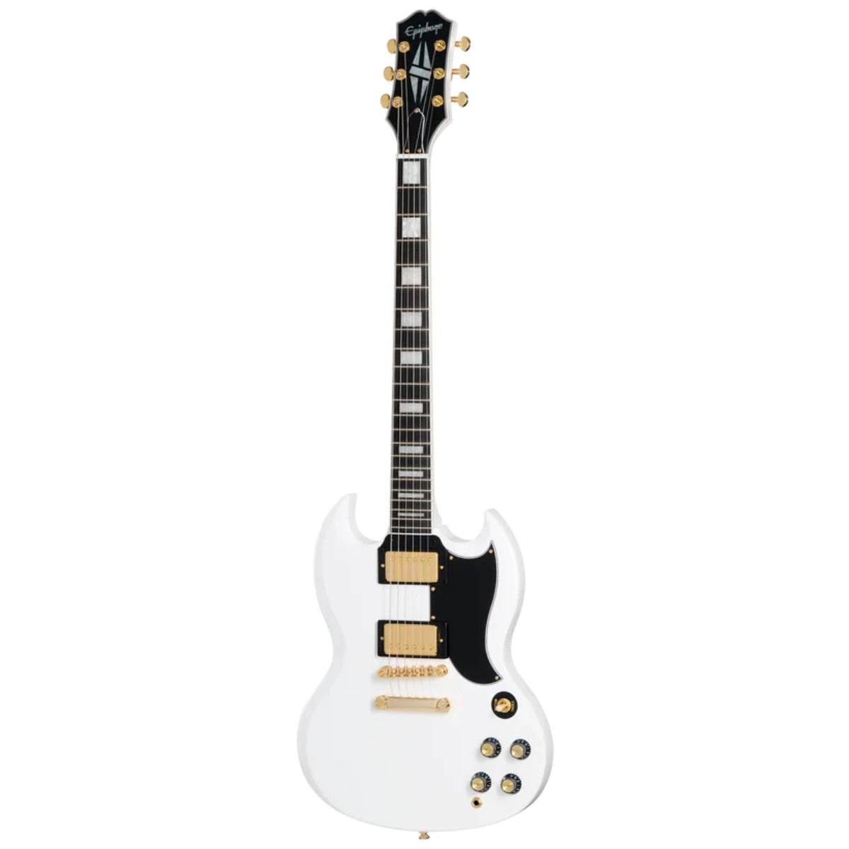 Đàn Guitar Điện Epiphone SG Custom, Alpine White