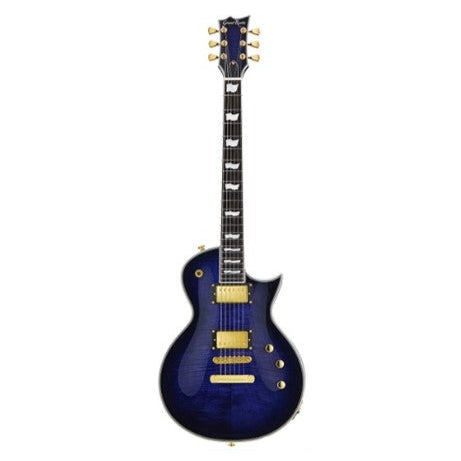 Đàn Guitar Điện GrassRoots G-ECLIPSE-CTM-FM-RDB, Reindeer Blue w/Purple Pearl Black