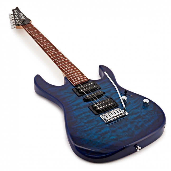 Ibanez GRX70QA GIO, Transparent Blue Burst