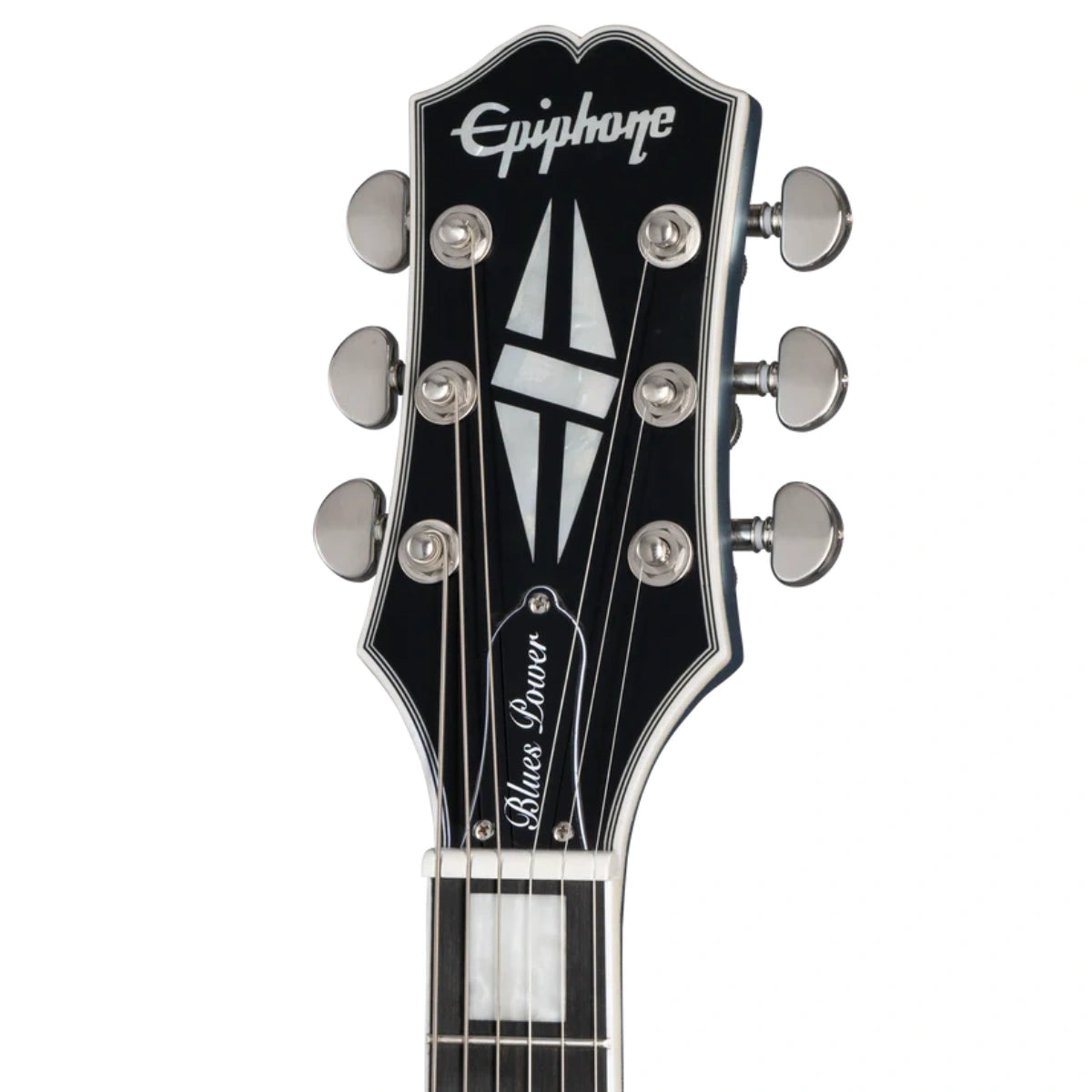 Đàn Guitar Điện Epiphone Jared James Nichols Blues Power Les Paul Custom, Aged Pelham Blue