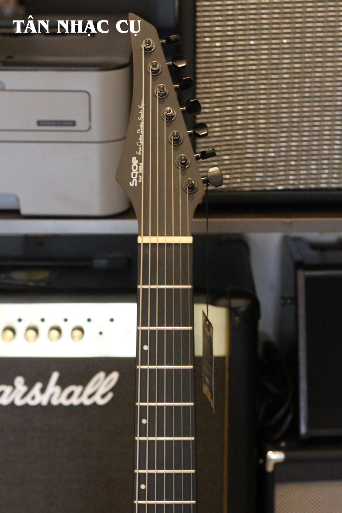 Đàn Guitar Điện Sqoe SEIB 7S 7 Strings Series HH, Carbonized Roasted Maple