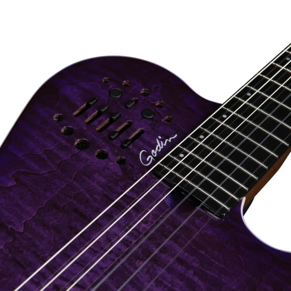 Đàn Guitar Điện Godin ACS Nylon Steve Stevens Signature 25th Anniversary, Purple