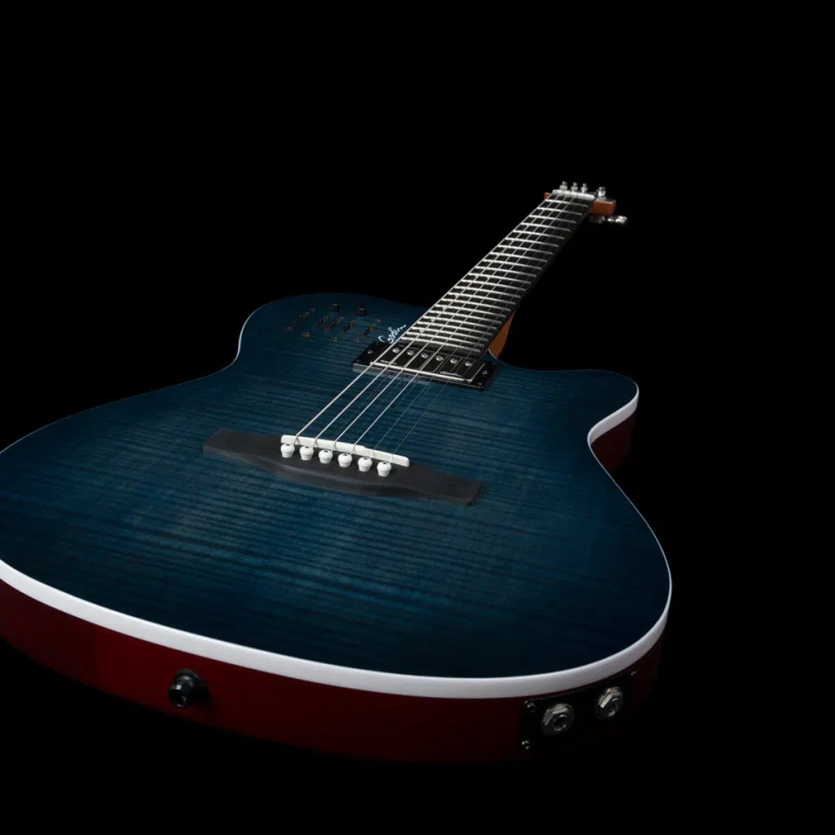 Đàn Guitar Điện Godin A6 ULTRA Denim, Blue Flame