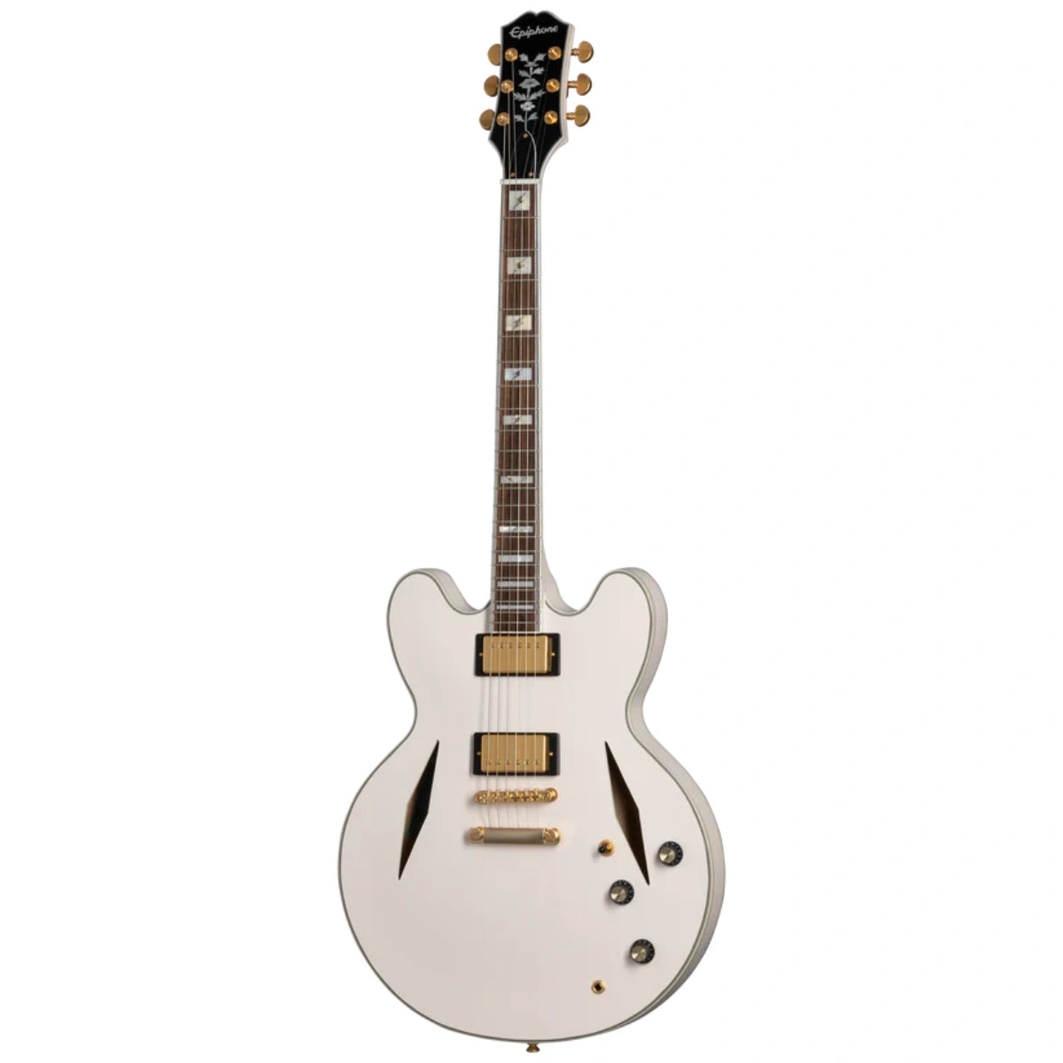  Đàn Guitar Điện Epiphone Emily Wolfe White Wolfe Sheraton, Aged Bone White