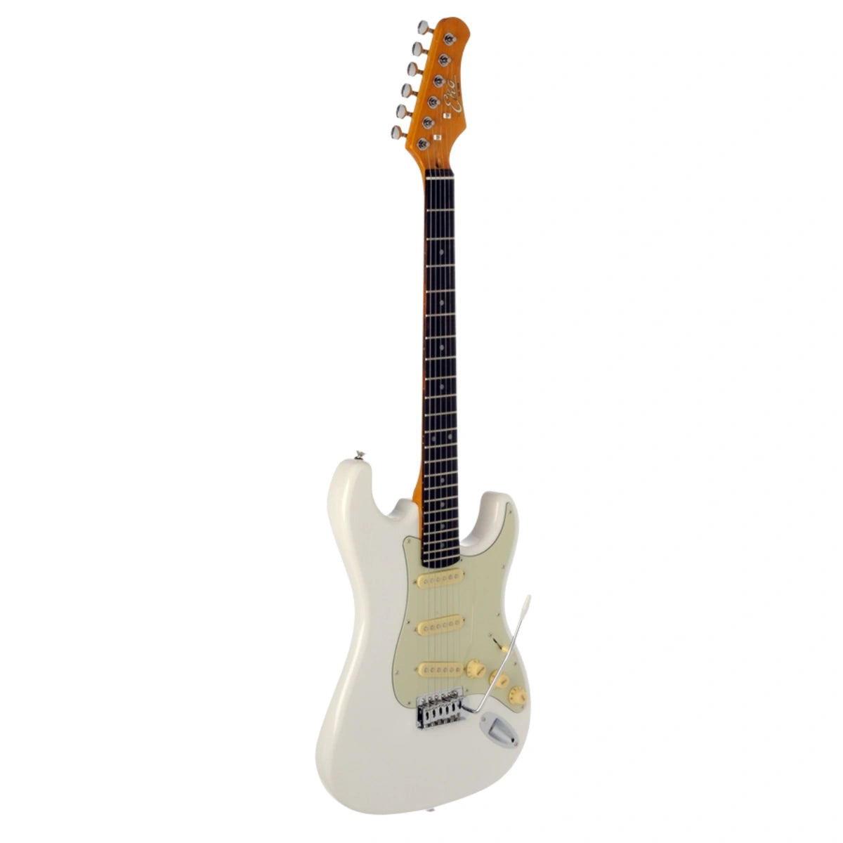 Đàn Guitar Điện Eko S 300V Vintage, Olympic White