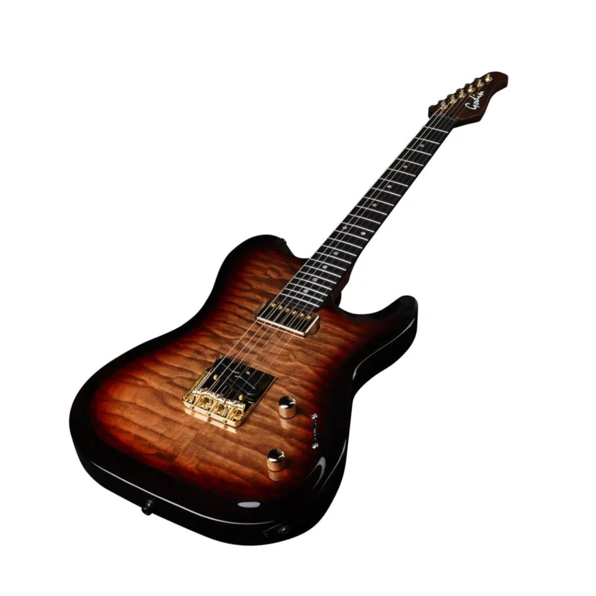 Đàn Guitar Điện Godin Artisan TC Whiskey Burst EN, Whiskey Burst