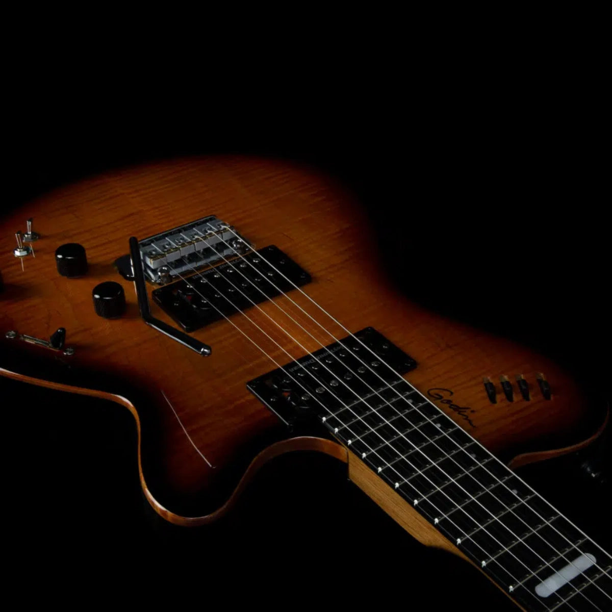 Đàn Guitar Điện Godin LGXT Cognac Burst Flame AA, Cognac Burst Flame