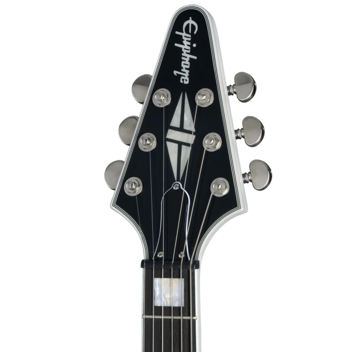 Đàn Guitar Điện Epiphone Flying V Prophecy Left Handed Aged White Tiger Burst