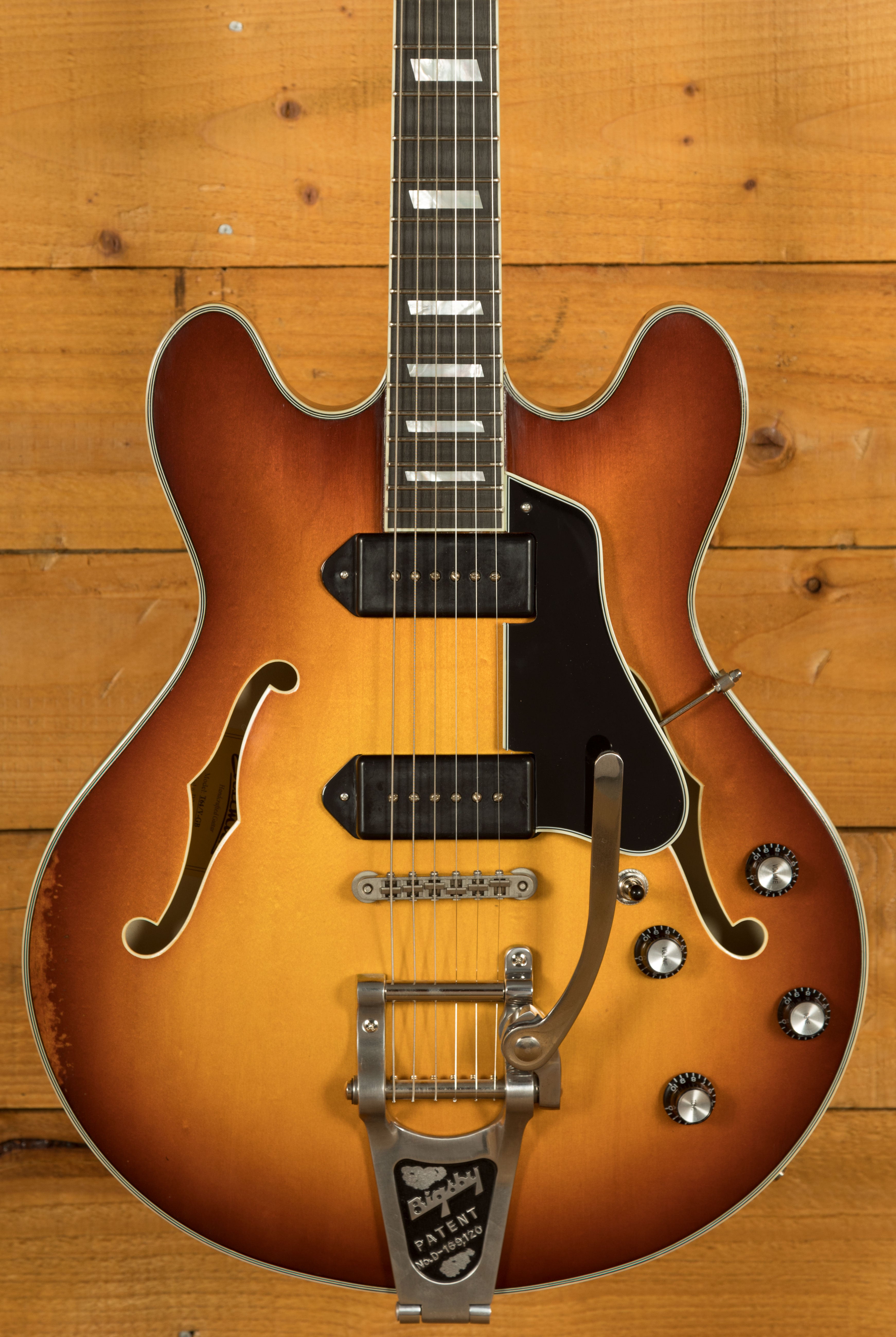 Đàn Guitar Điện Eastman Antique Varnish T64/v GB | Antique Goldburst