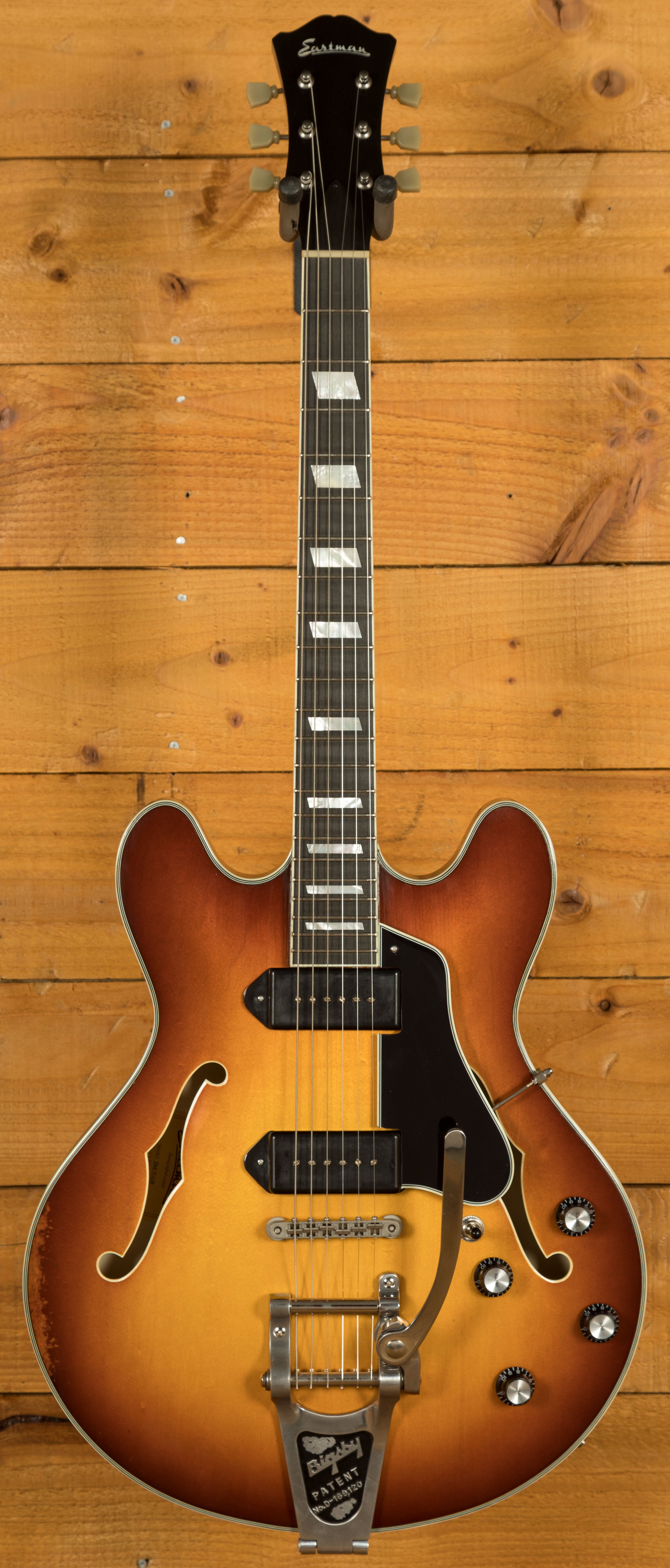 Đàn Guitar Điện Eastman Antique Varnish T64/v GB | Antique Goldburst
