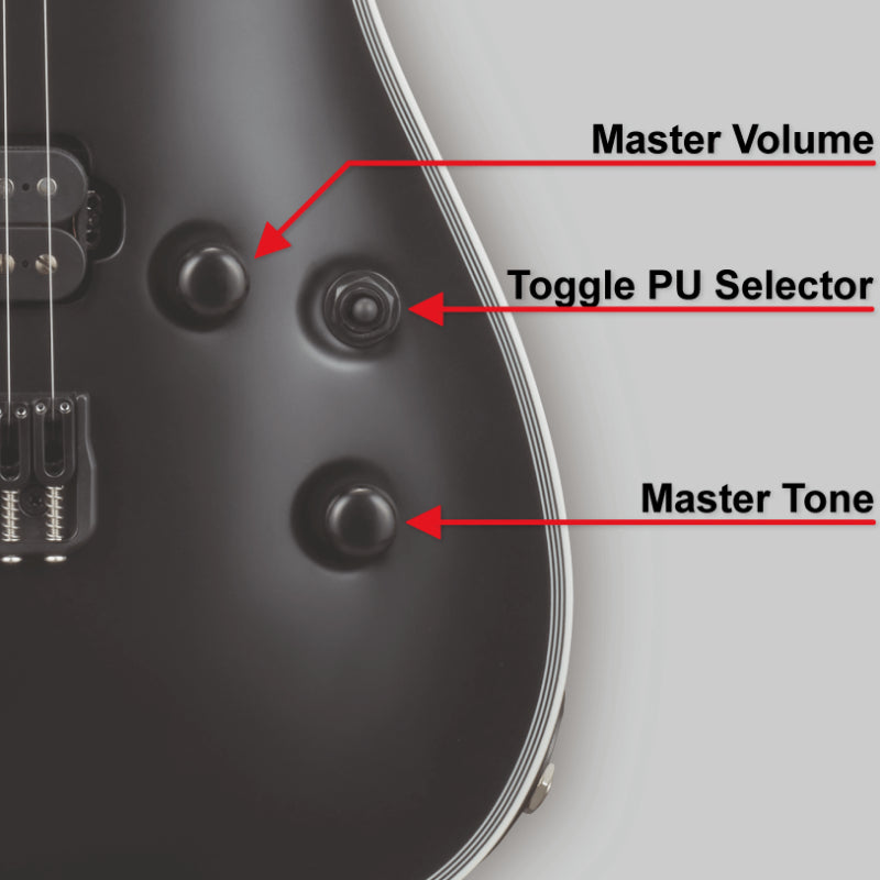 Đàn Guitar Điện ESP Edwards E-HORIZON-8 FX Black Satin