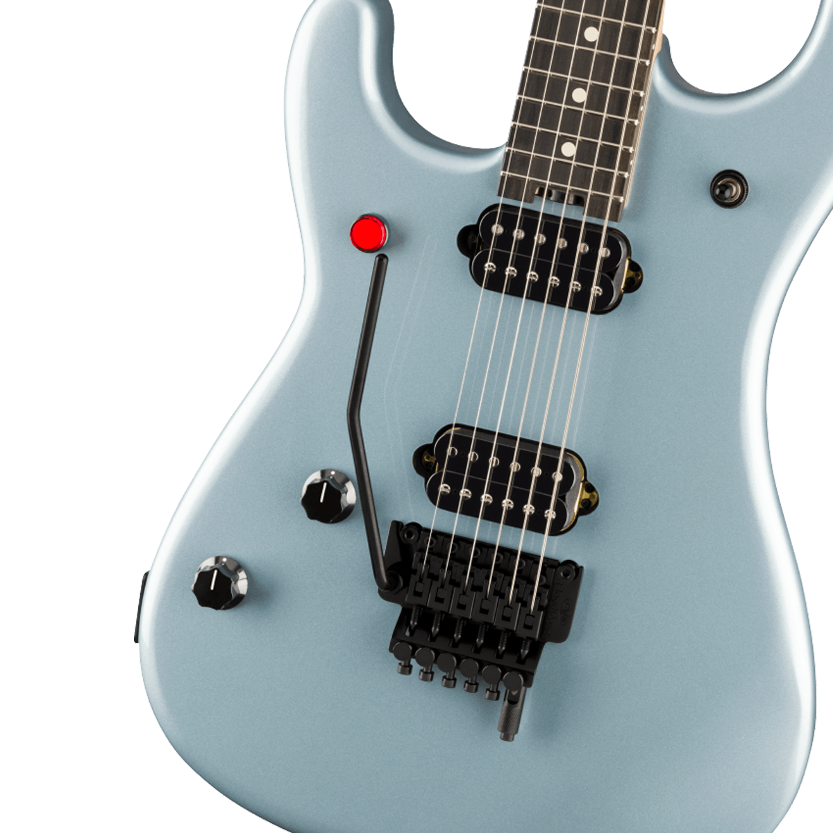 Đàn Guitar Điện EVH 5150 Series Standard LH Ebony, Ice Blue Metallic