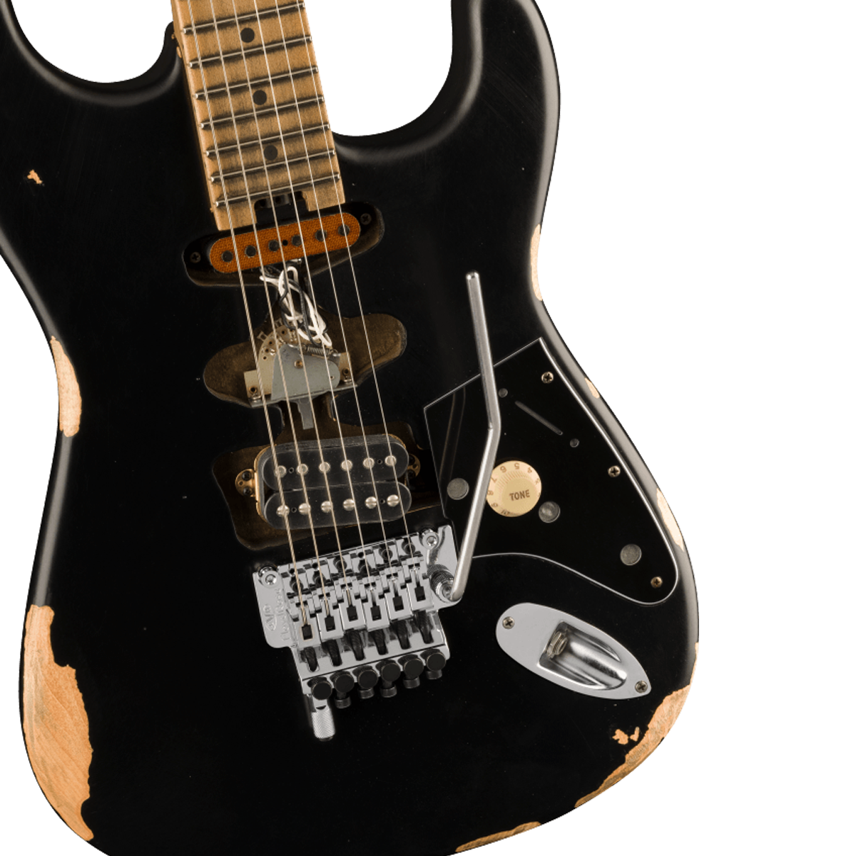 Đàn Guitar Điện EVH Frankenstein Relic Series, Black