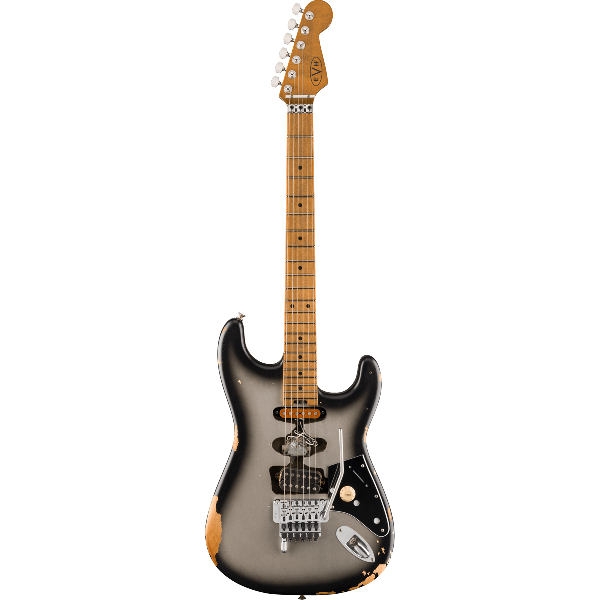 Đàn Guitar Điện EVH Frankenstein Relic Series Silverburst