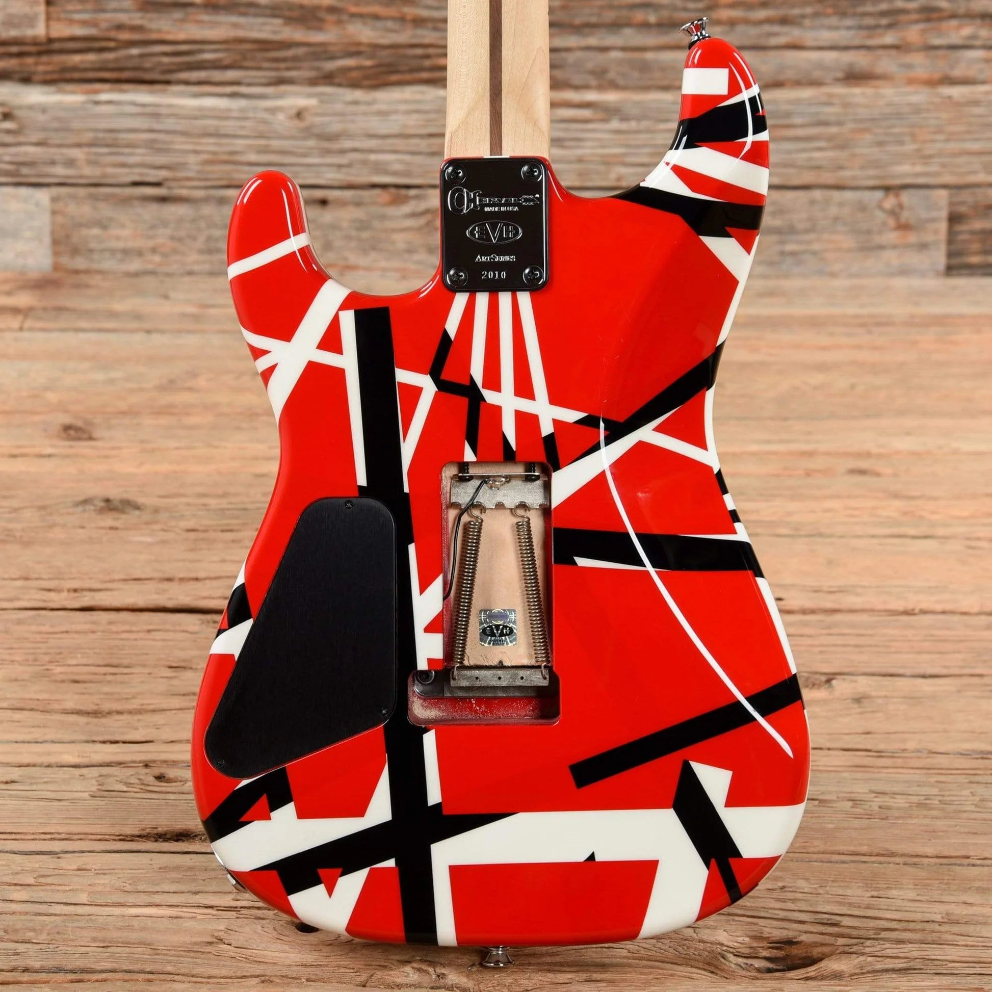 Đàn Guitar Điện Charvel EVH Art Series H, Maple Fingerboard, Red/White/Black 