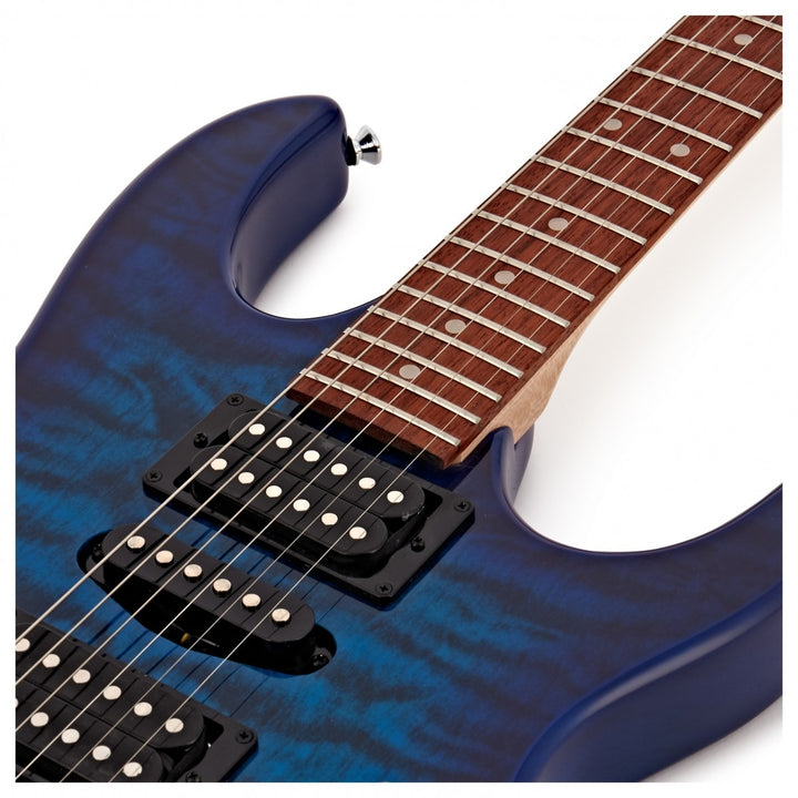 Ibanez GRX70QA GIO, Transparent Blue Burst