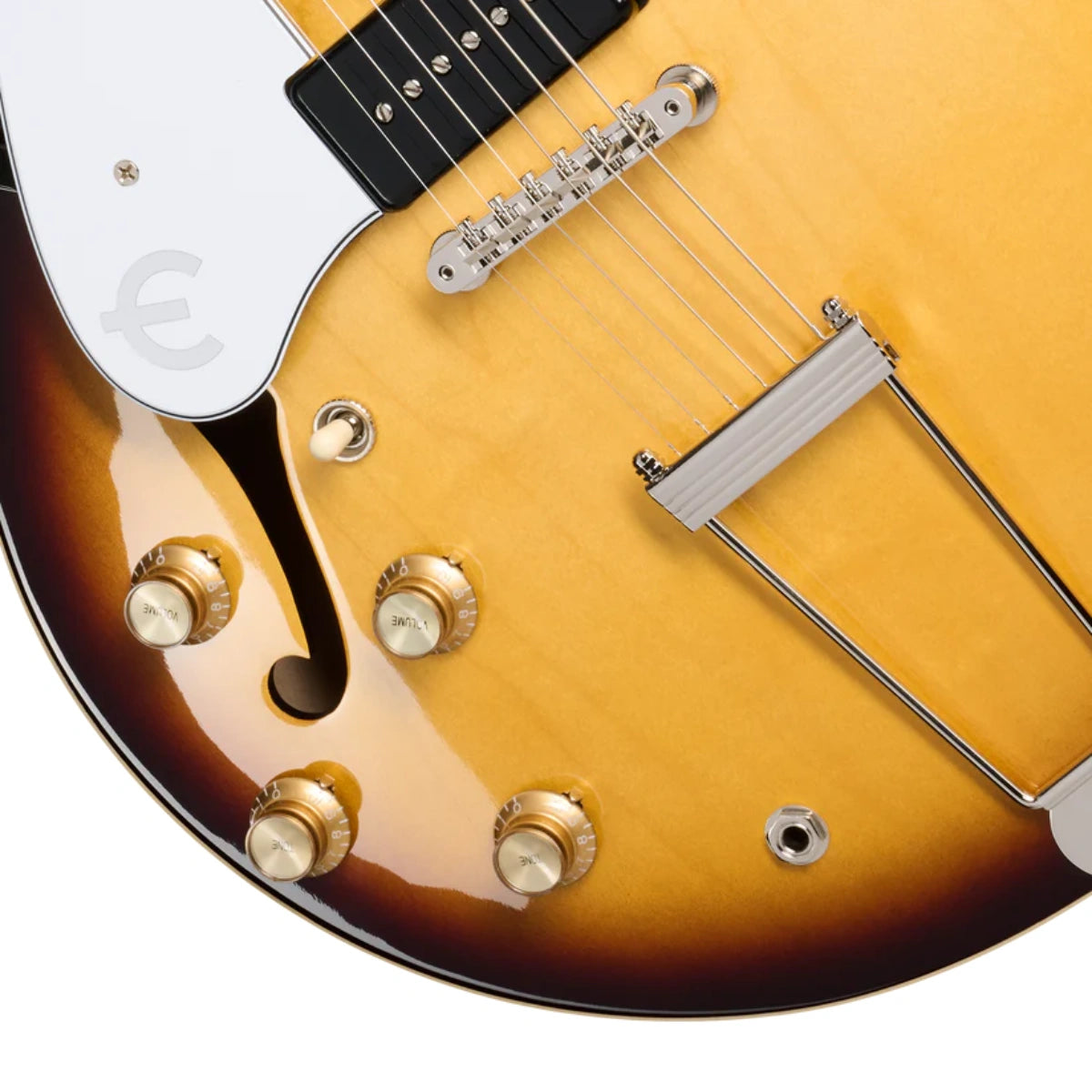 Đàn Guitar Điện Epiphone USA Casino Left Handed, Vintage Sunburst