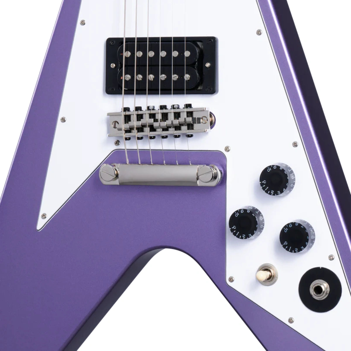 Đàn Guitar Điện Epiphone Kirk Hammett 1979 Flying V, Purple Metallic