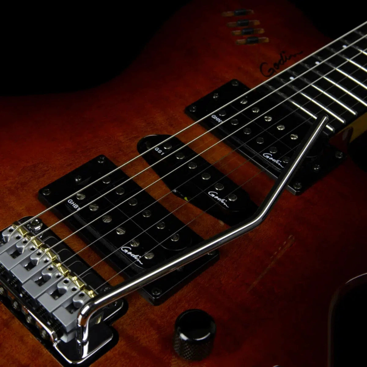 Đàn Guitar Điện Godin xtSA Lightburst Flame, Lightburst Flame