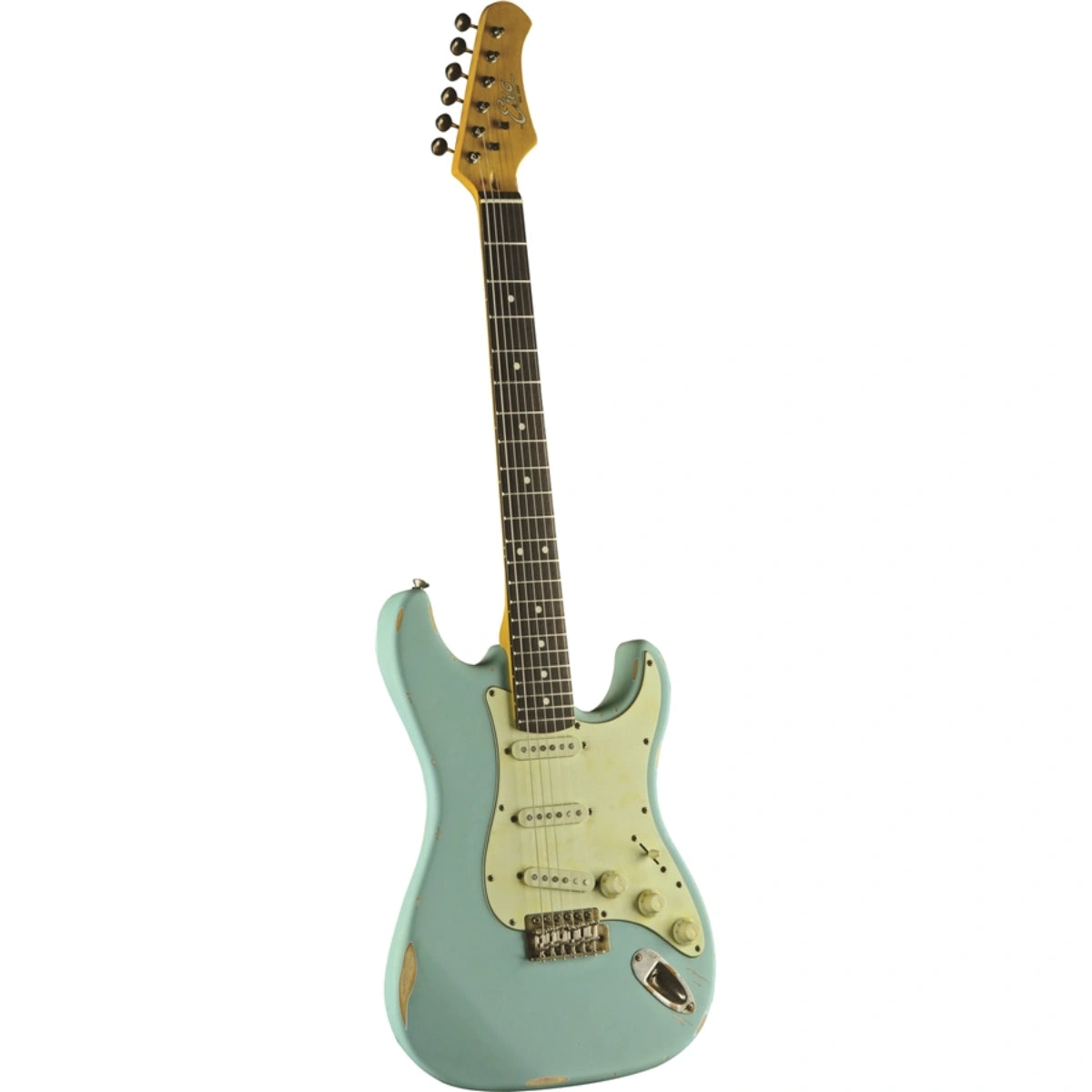 Đàn Guitar Điện Eko S 300 Relic, Daphne Blue