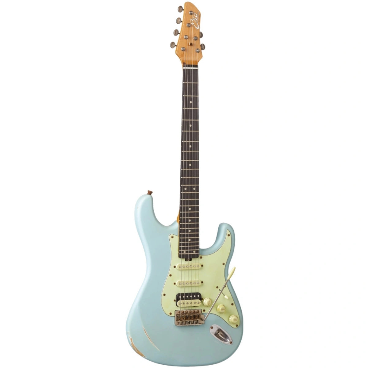 Đàn Guitar Điện Eko Aire Relic, Daphne Blue