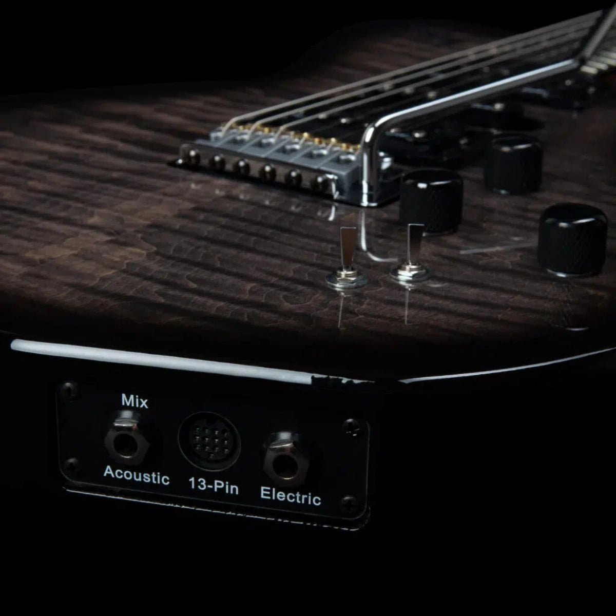 Đàn Guitar Điện Godin xtSA Trans Black Flame Trans, Black Flame