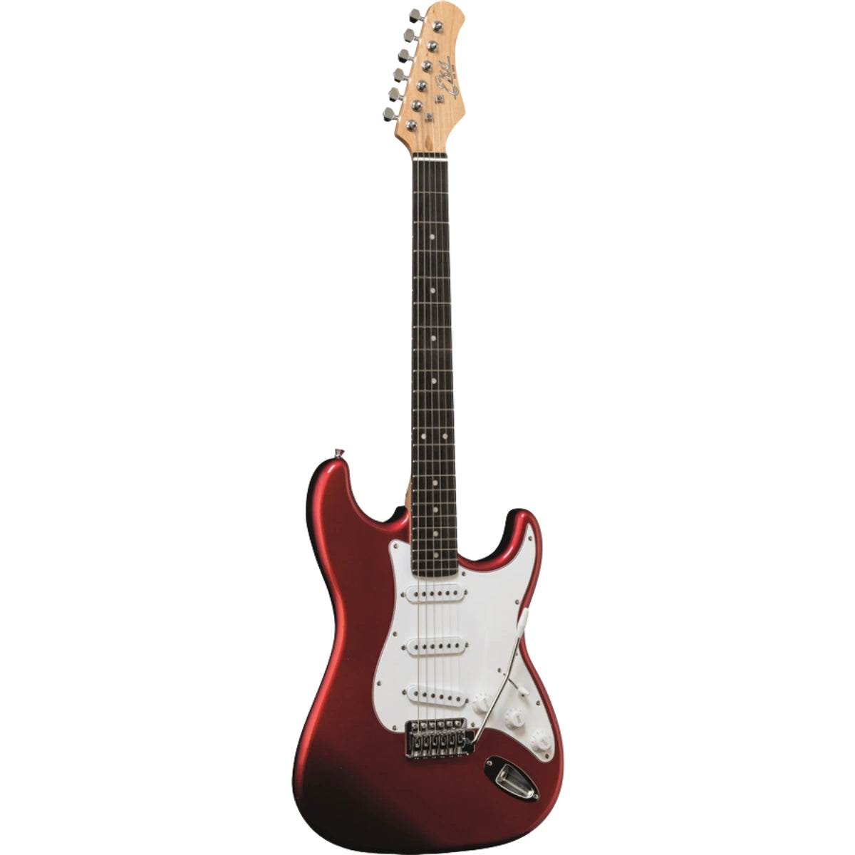 Đàn Guitar Điện Eko S-300, Chrome Red