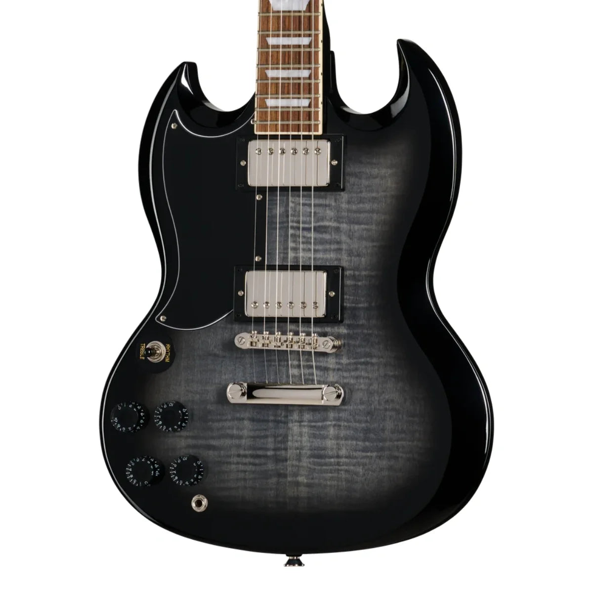 Đàn Guitar Điện Epiphone SG Tribute Plus Left Handed màu Ebony Burst