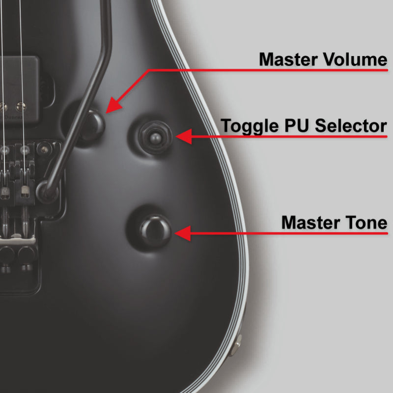 Đàn Guitar Điện ESP Edwards E-HORIZON-8 FR - Black Satin