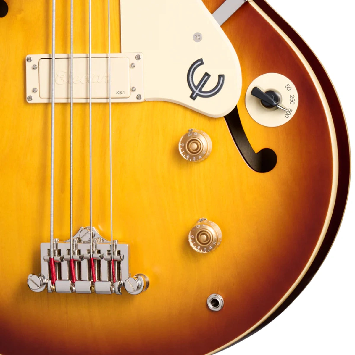 Đàn guitar điện Epiphone Jack Casady Fretless Bass, Aged Royal Tan