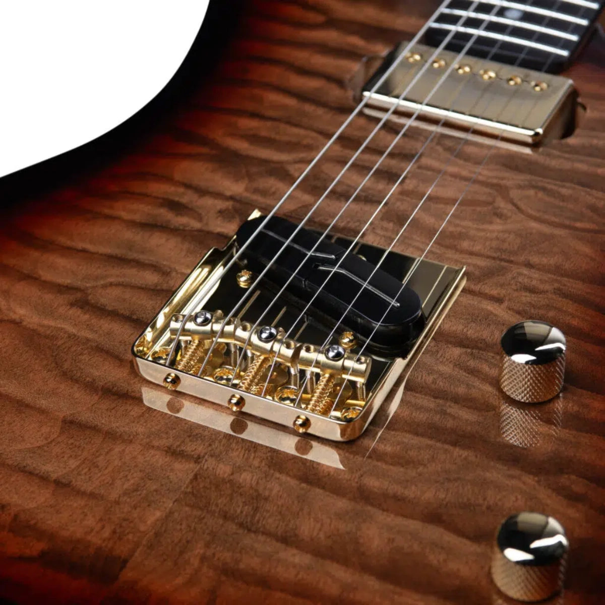 Đàn Guitar Điện Godin Artisan TC Whiskey Burst EN, Whiskey Burst
