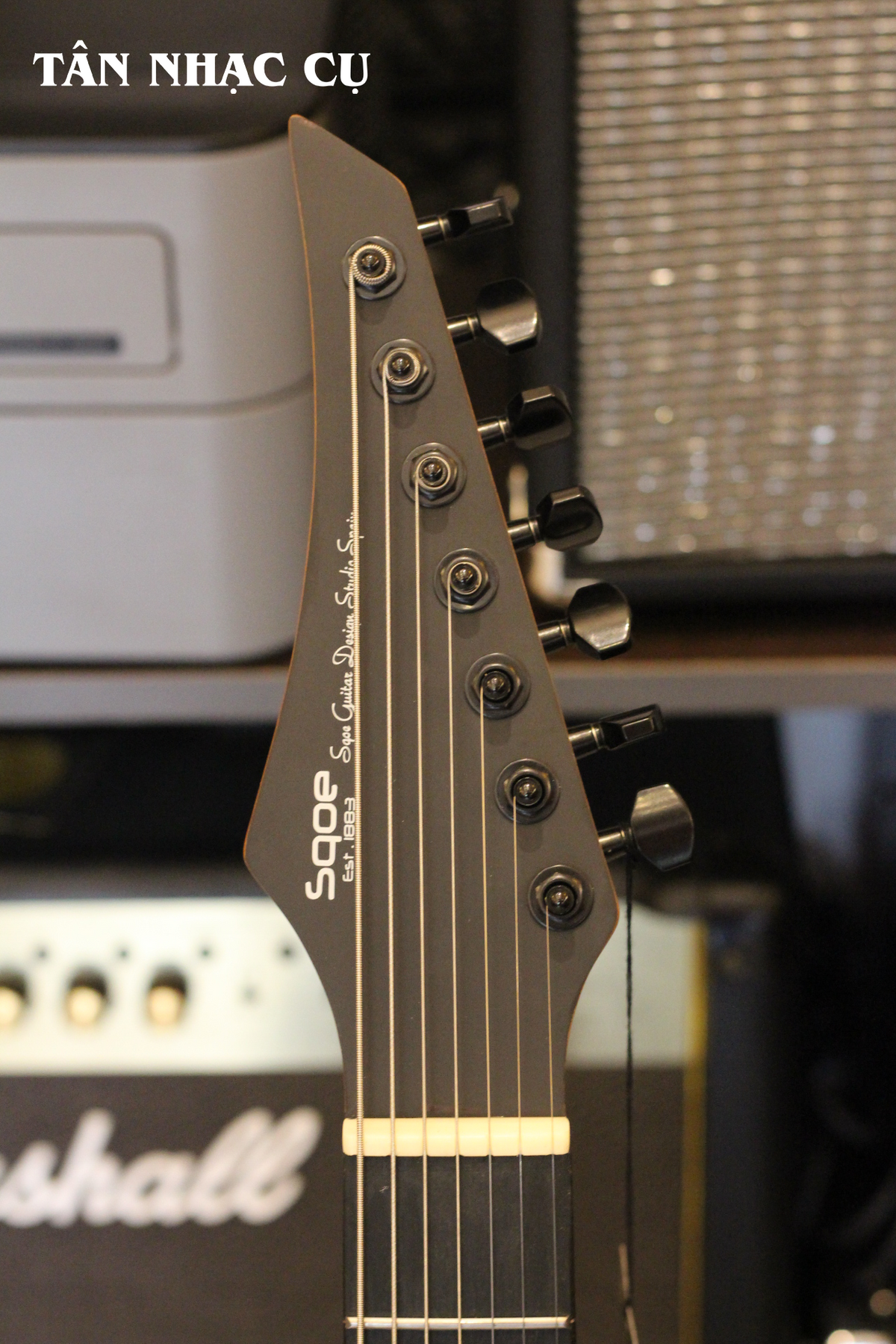 Đàn Guitar Điện Sqoe SEIB 7S 7 Strings Series HH, Carbonized Roasted Maple