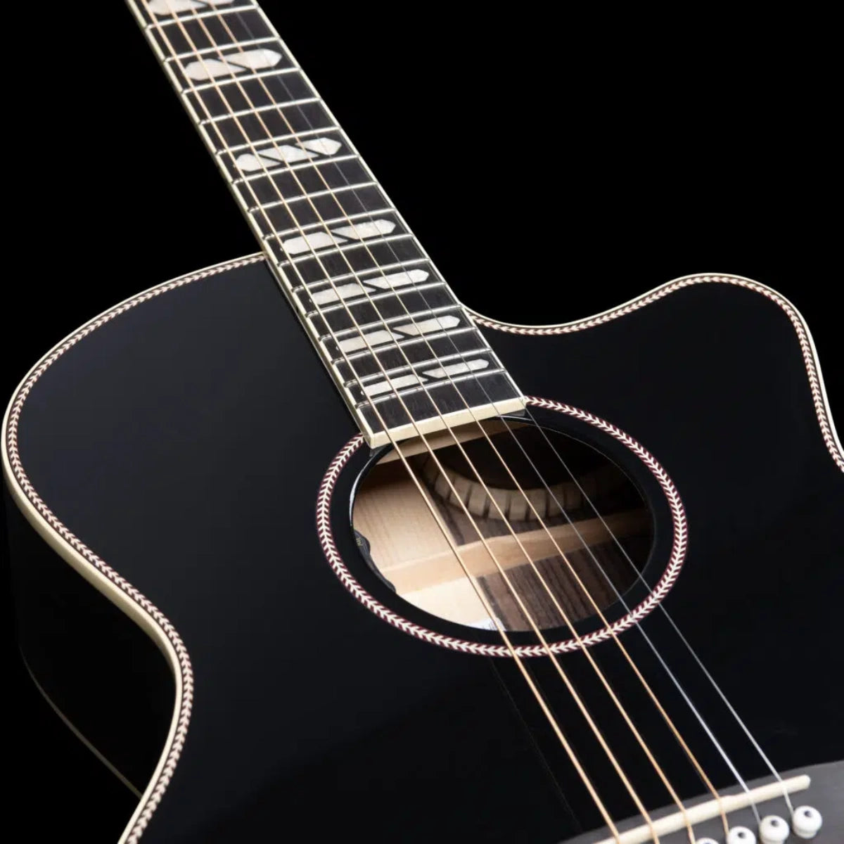 Đàn Guitar Acoustic Godin Connaisseur MJ Blk RW Black