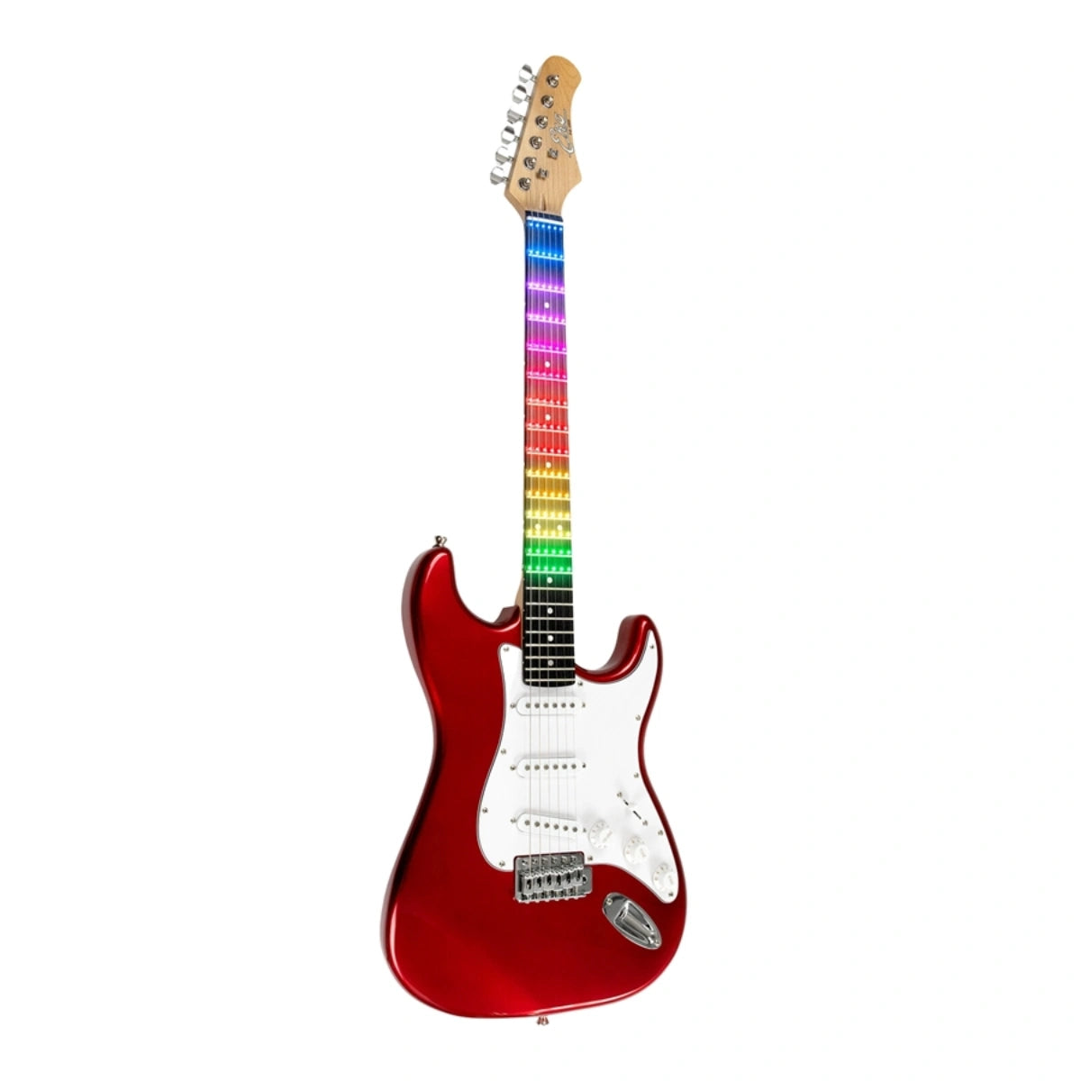 Đàn Guitar Điện Eko S-300, Chrome Red Visual Note