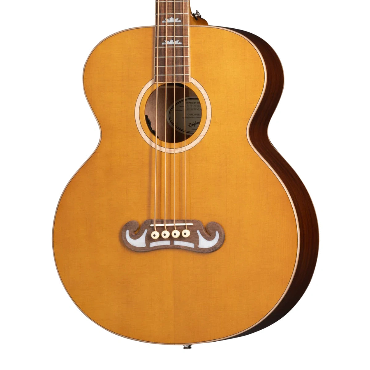 Đàn Bass Acoustic Epiphone El Capitan J 200 Studio Bass, Aged Vintage Natural