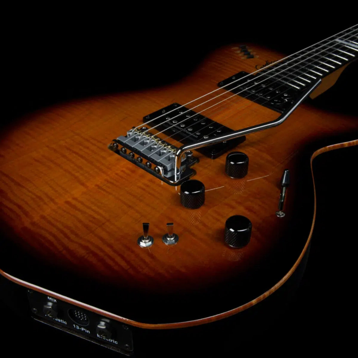 Đàn Guitar Điện Godin LGXT Cognac Burst Flame AA, Cognac Burst Flame