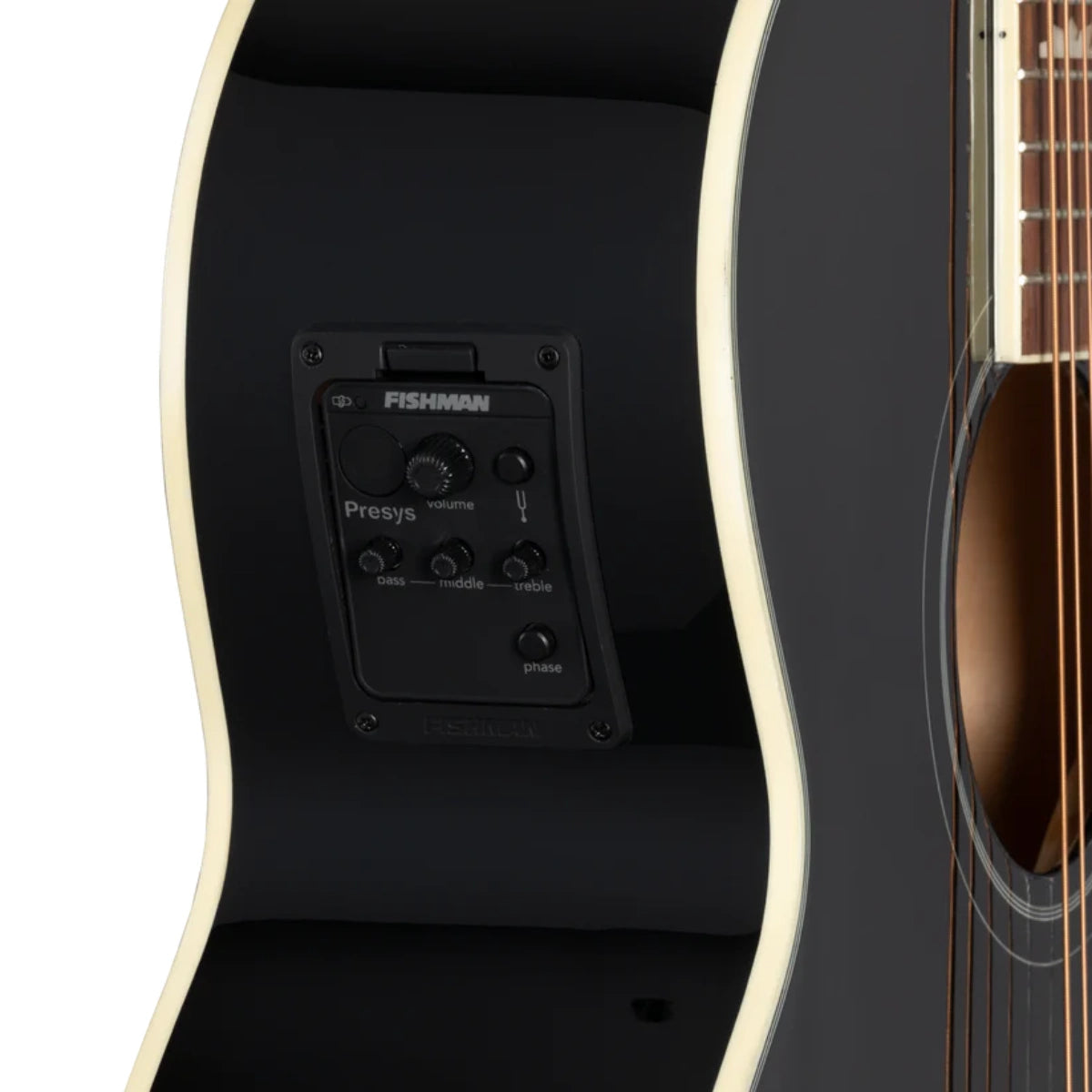 Đàn Guitar Acoustic Epiphone J 200 EC Studio Solid Top Fishman Sonitone Black