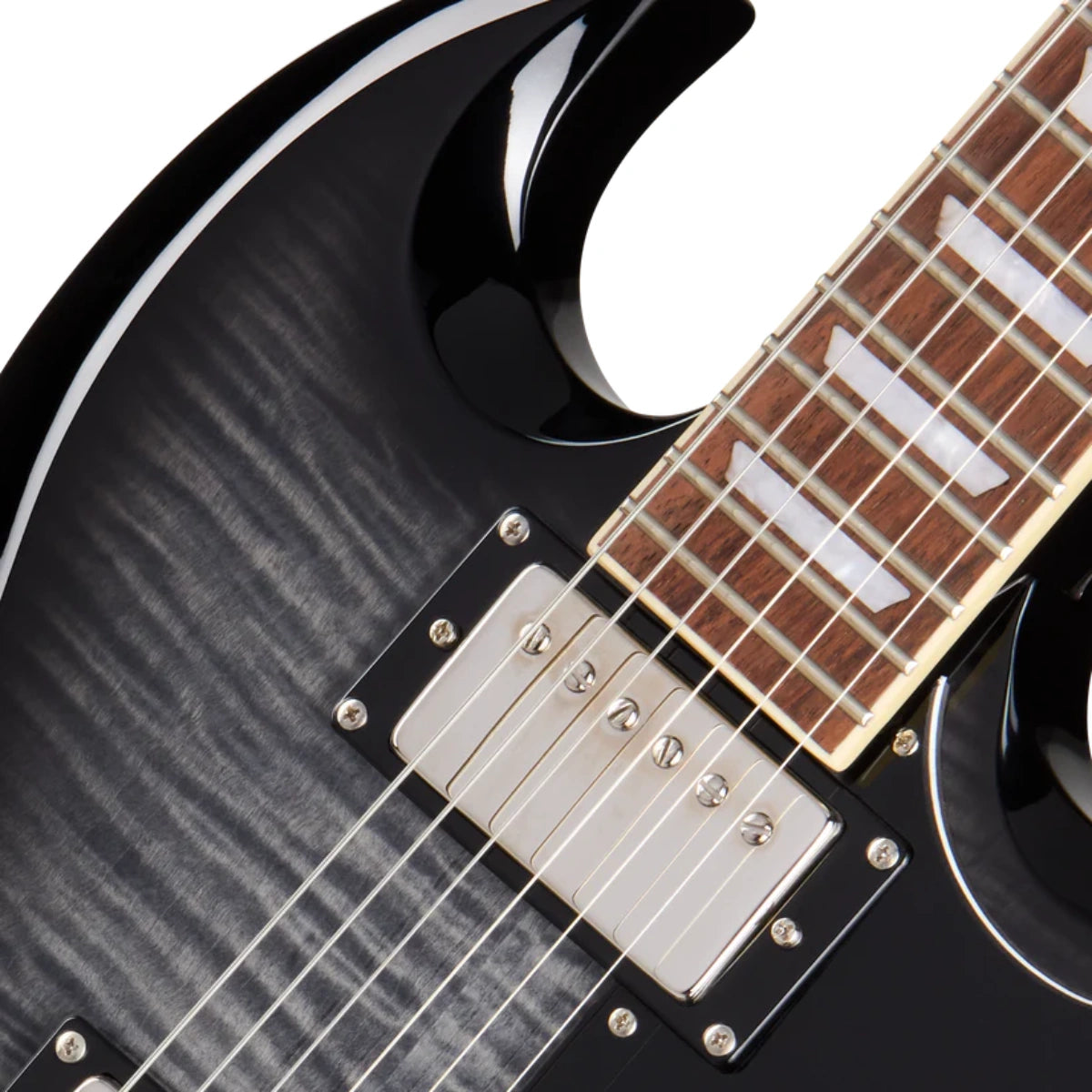 Đàn Guitar Điện Epiphone SG Tribute Plus, Ebony Burst