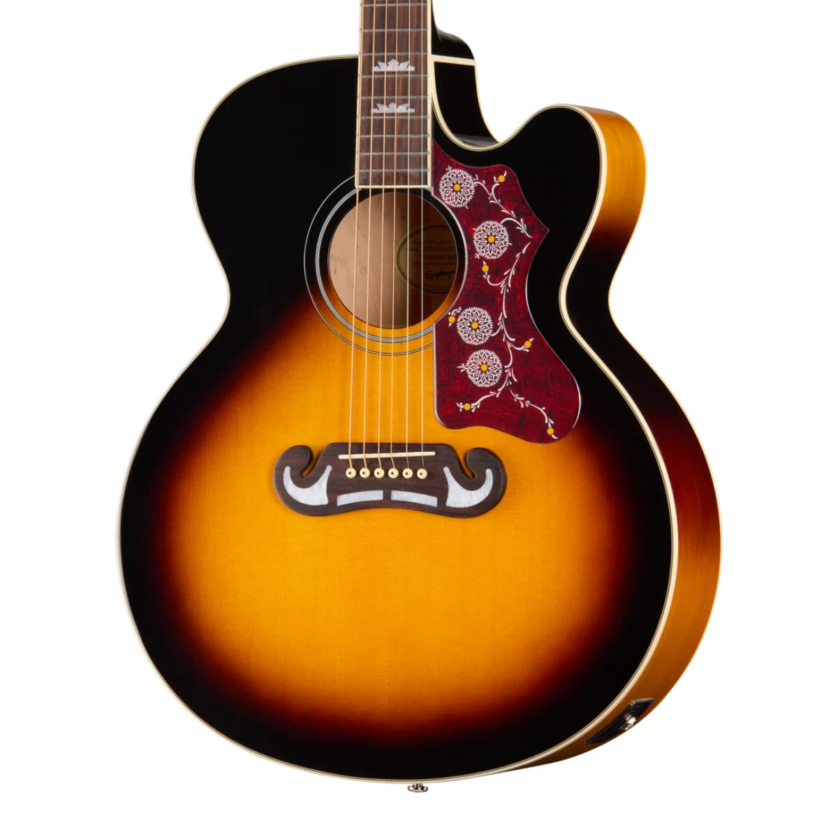 Đàn Guitar Acoustic Epiphone J 200 Studio EC Vintage Sunburst