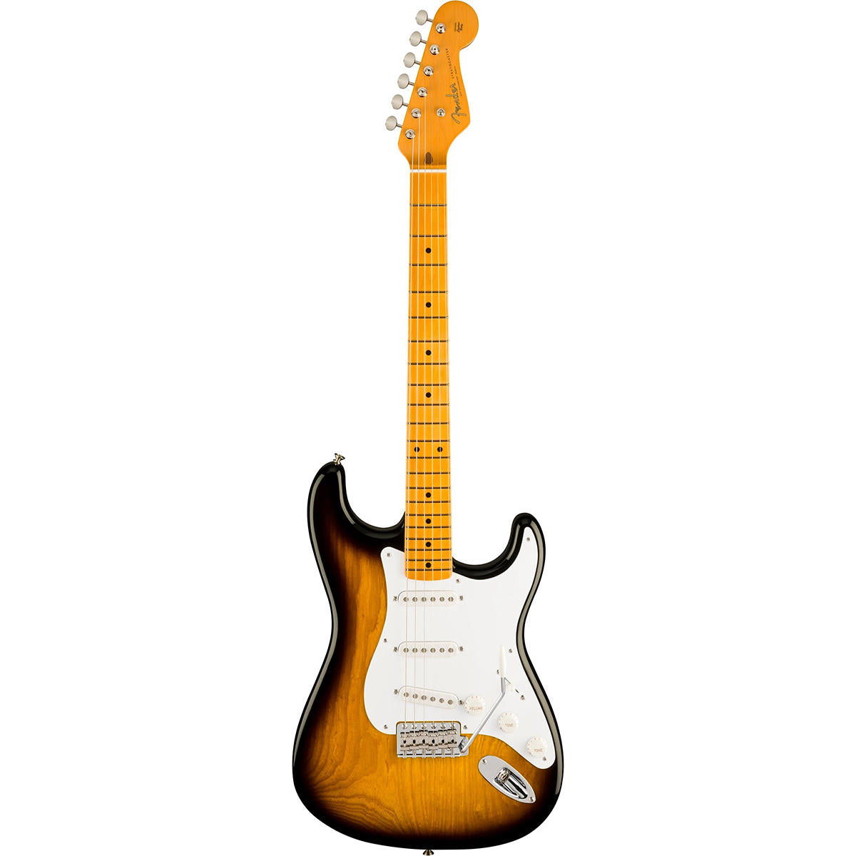 Đàn Guitar Điện Fender 70th-anniversary American Vintage II 1954 Stratocaster, Maple Fingerboard, 2-Color Sunburst w/Case, #0177002803