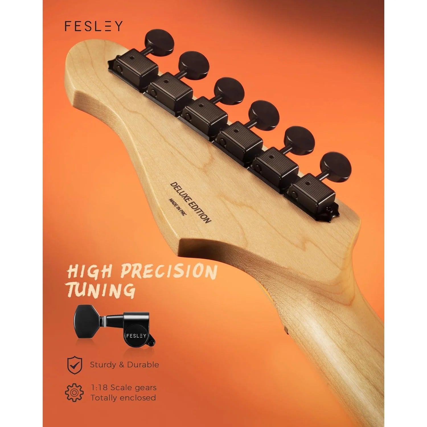 Đàn Guitar Điện Fesley FST350M HSS, Maple Fingerboard