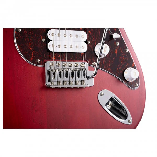 Đàn Guitar Điện Cort G110 HSS Electric Guitar, Open Pore Black Cherry